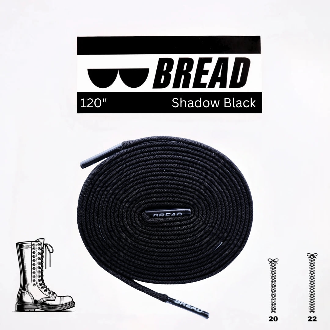 Bread Stretchy Laces - Shadow Black