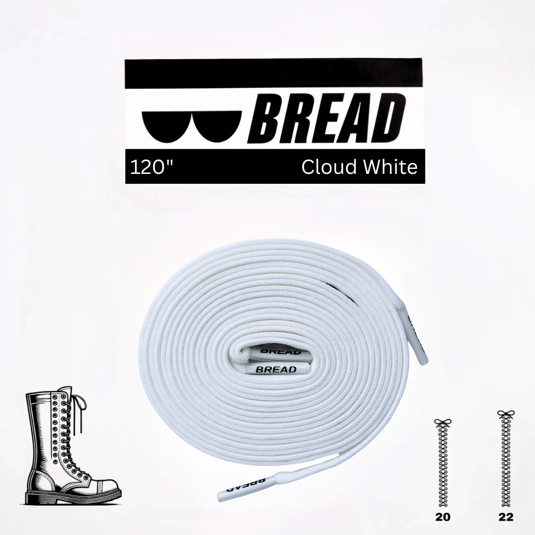 Bread Stretcy Laces - Cloud White