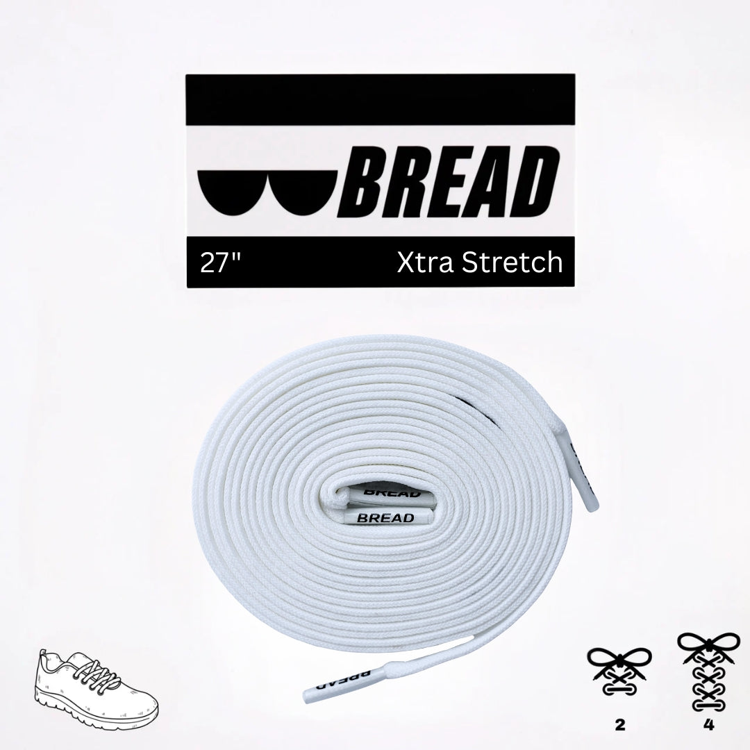 Bread Stretcy Laces - Cloud White