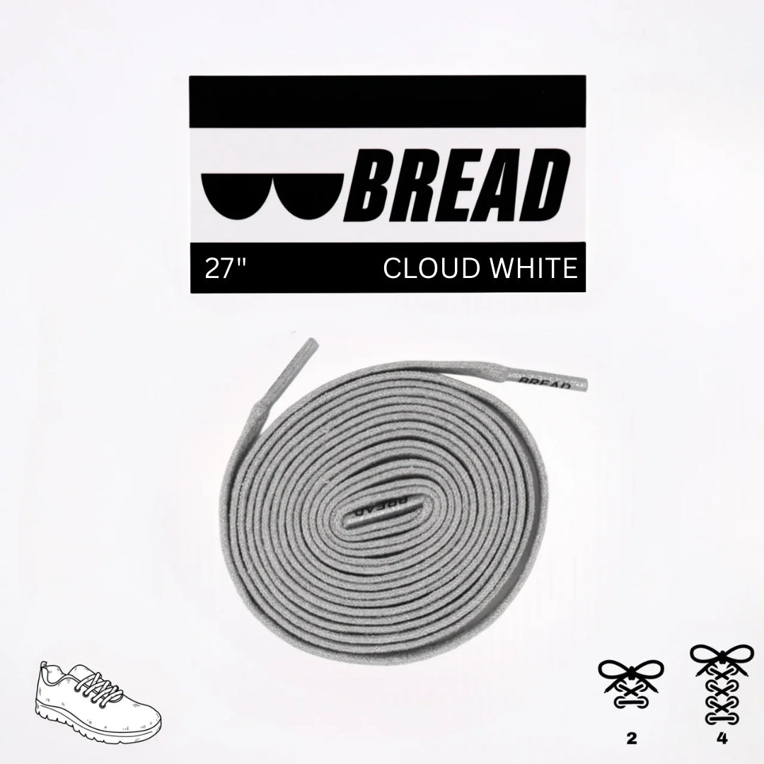 Bread Stretcy Laces - Cloud White