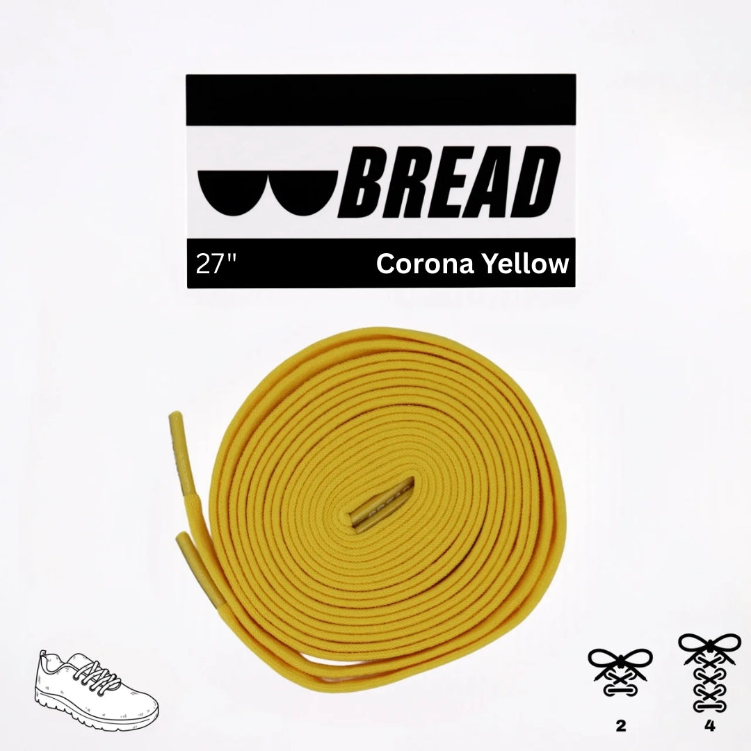 Bread Stretchy Laces - Corona Yellow