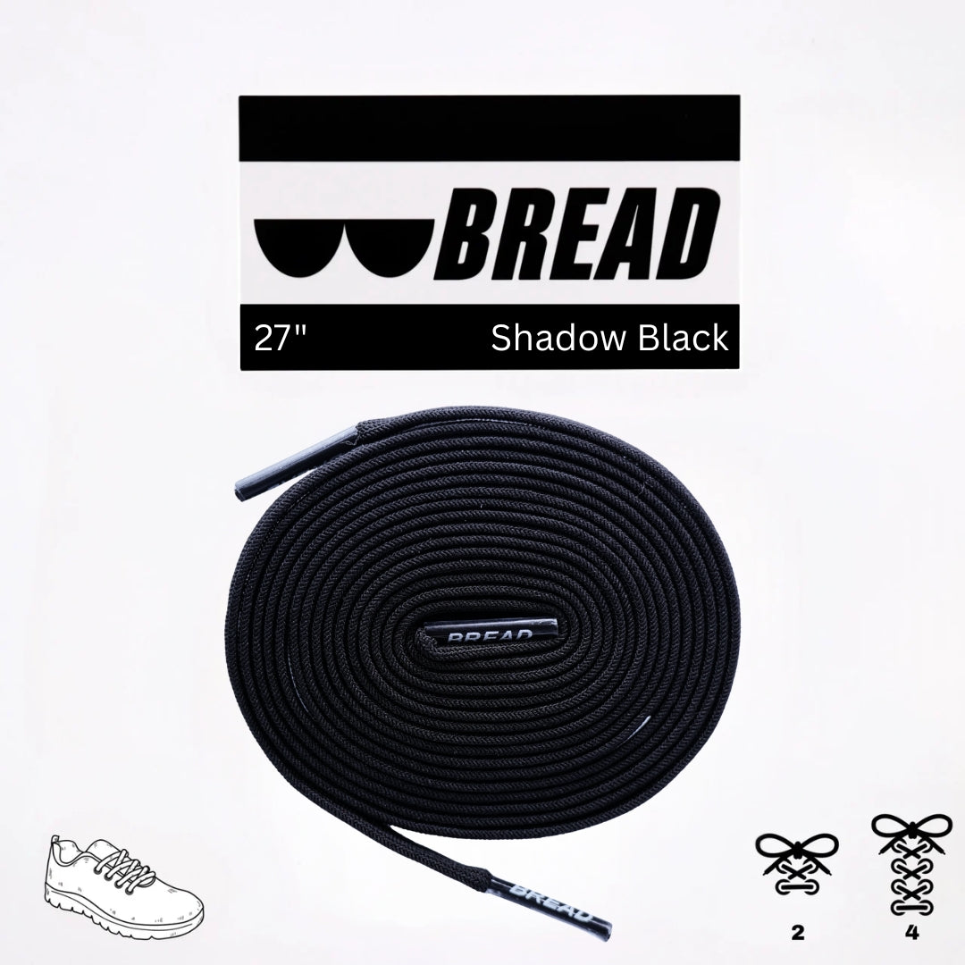 Bread Stretchy Laces - Shadow Black