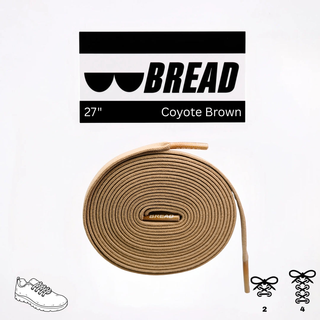 Bread Stretchy Laces - Coyote Brown
