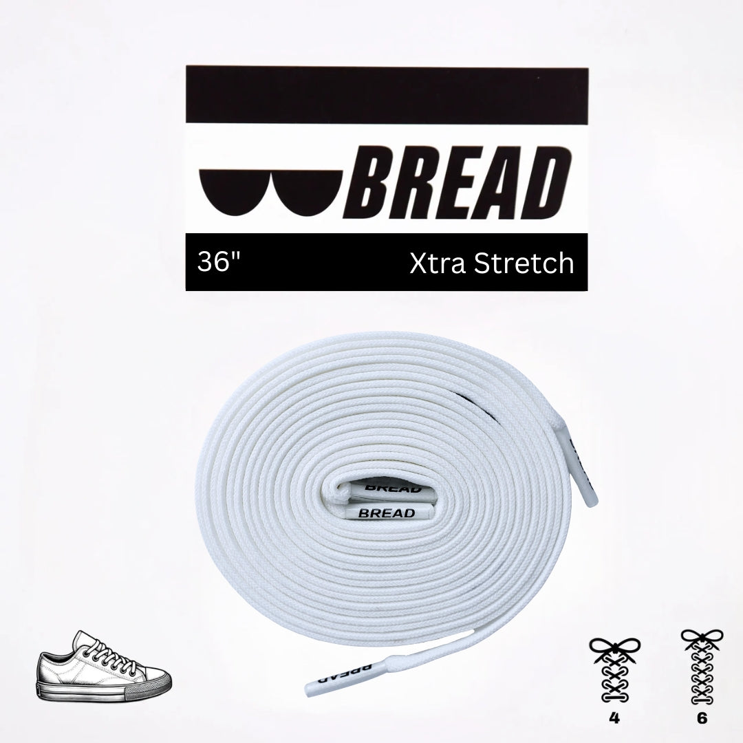 Bread Stretcy Laces - Cloud White