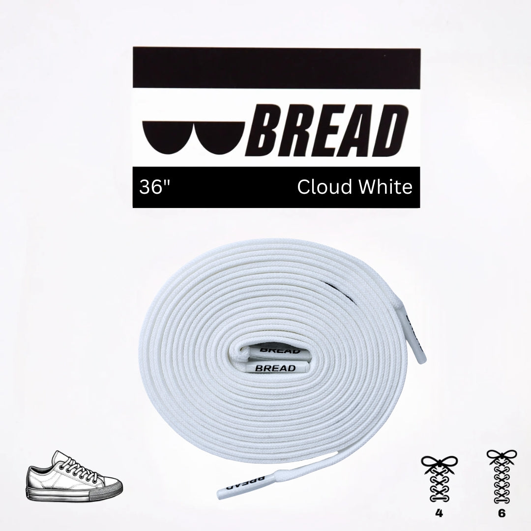 Bread Stretcy Laces - Cloud White