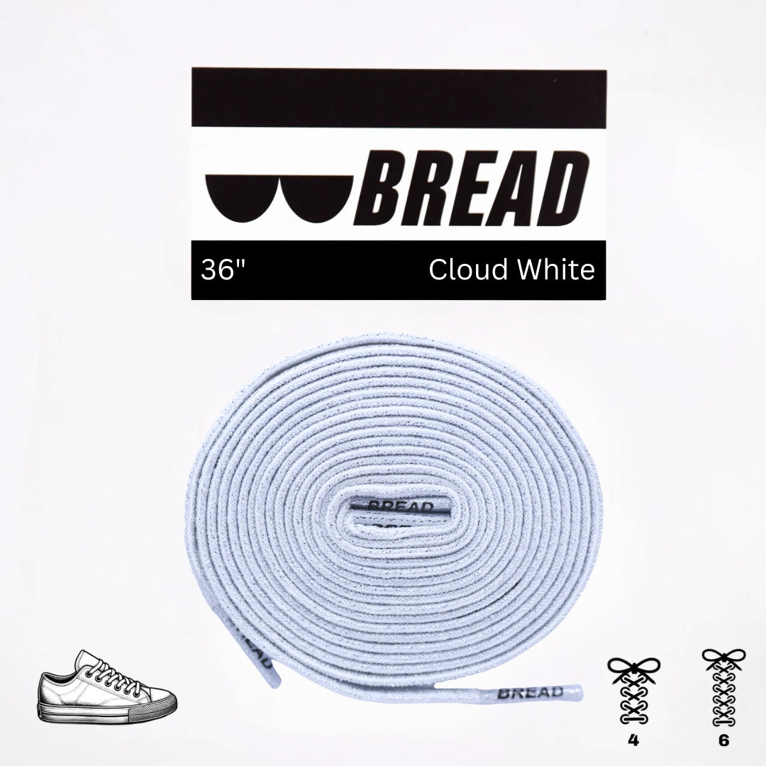 Bread Stretcy Laces - Cloud White