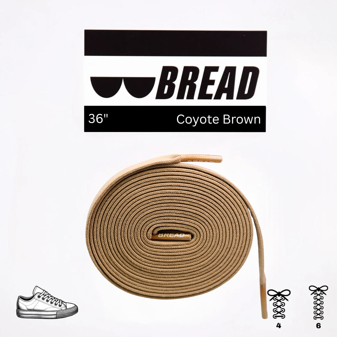 Bread Stretchy Laces - Coyote Brown