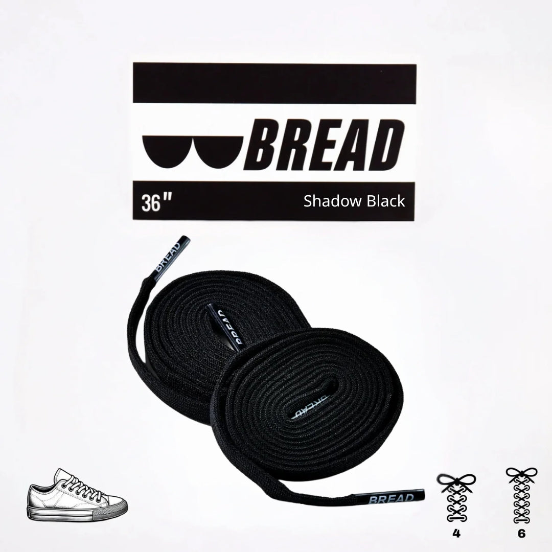 Bread Stretchy Laces - Shadow Black