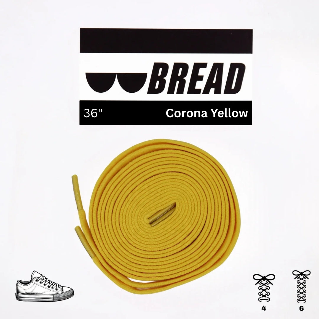 Bread Stretchy Laces - Corona Yellow