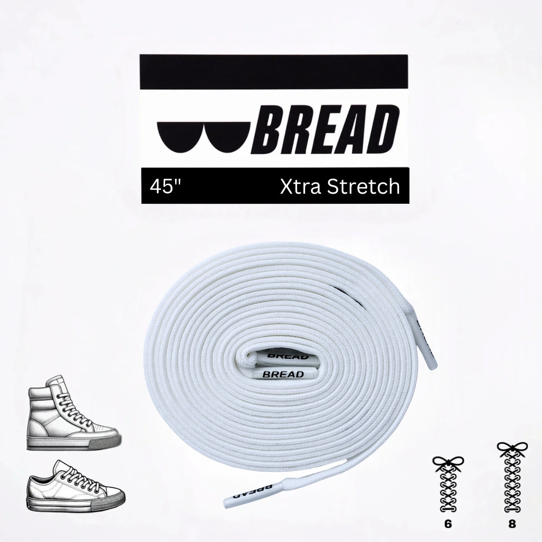 Bread Stretcy Laces - Cloud White