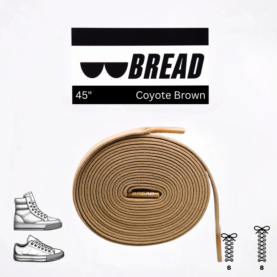 Bread Stretchy Laces - Coyote Brown