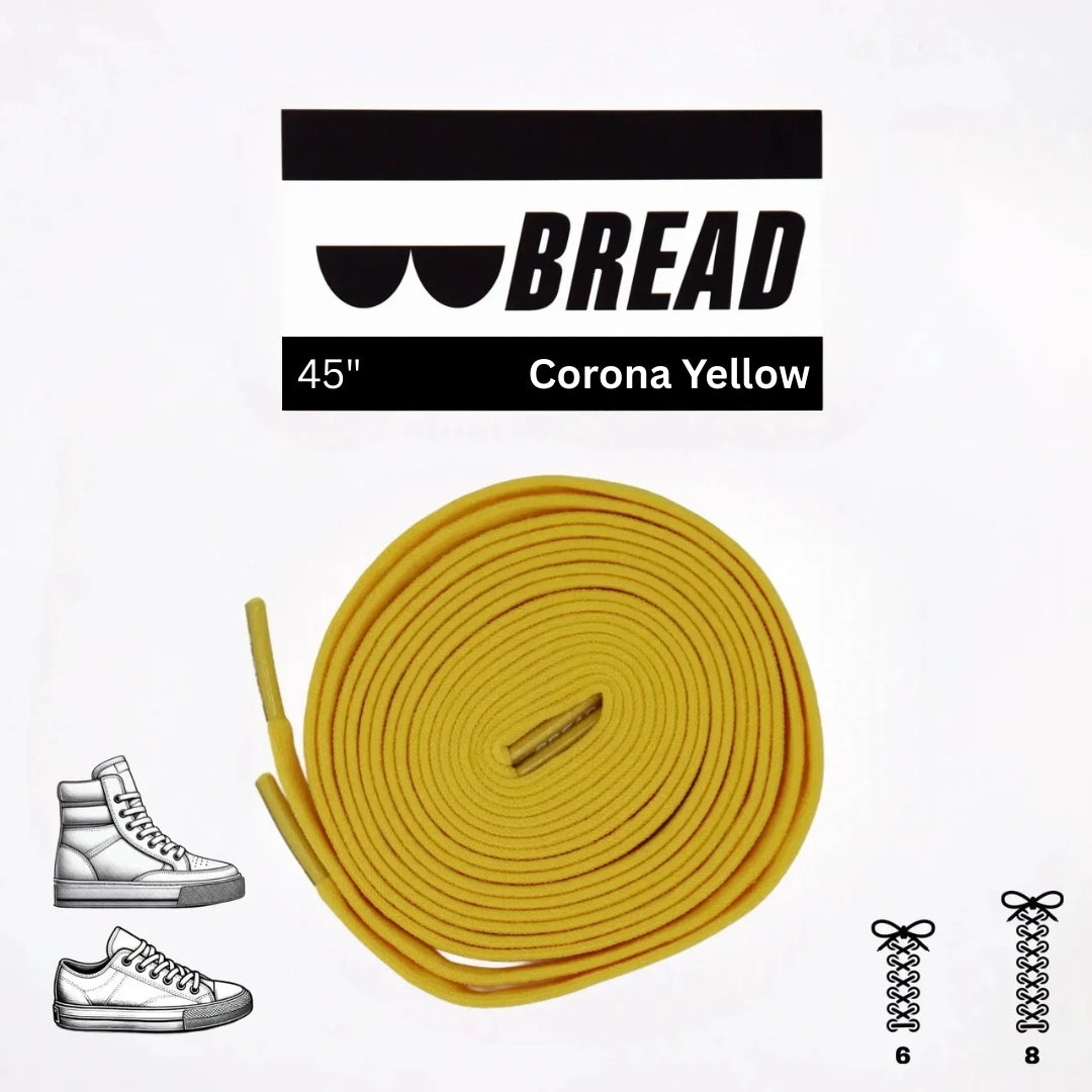 Bread Stretchy Laces - Corona Yellow