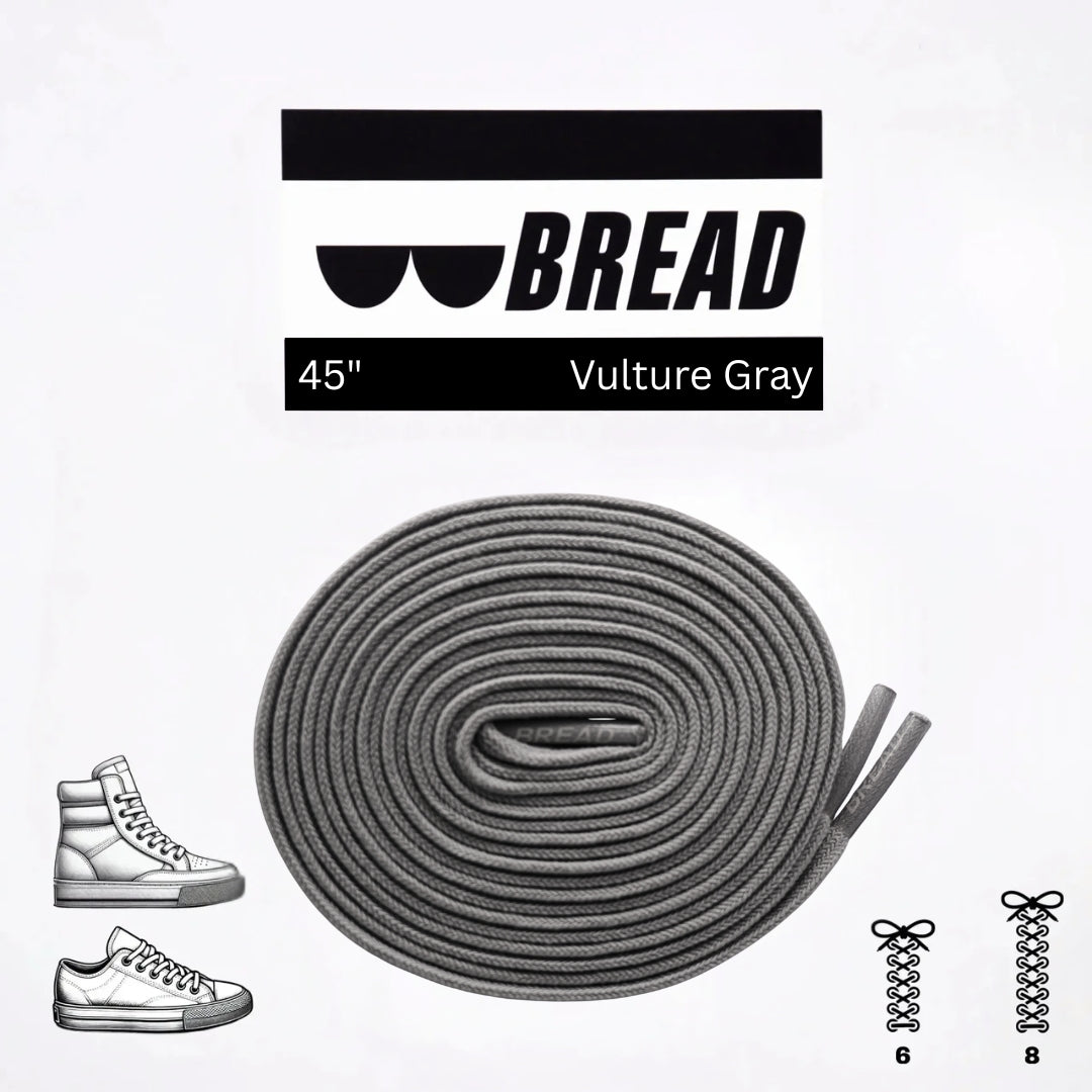 Bread Stretchy Laces - Vulture Gray