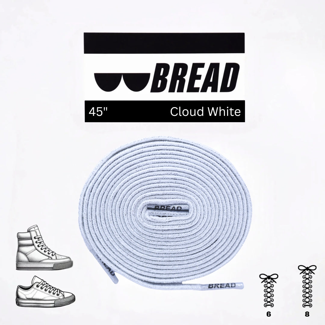 Bread Stretcy Laces - Cloud White