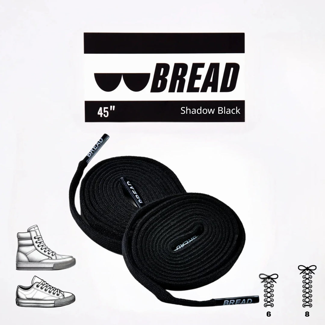 Bread Stretchy Laces - Shadow Black