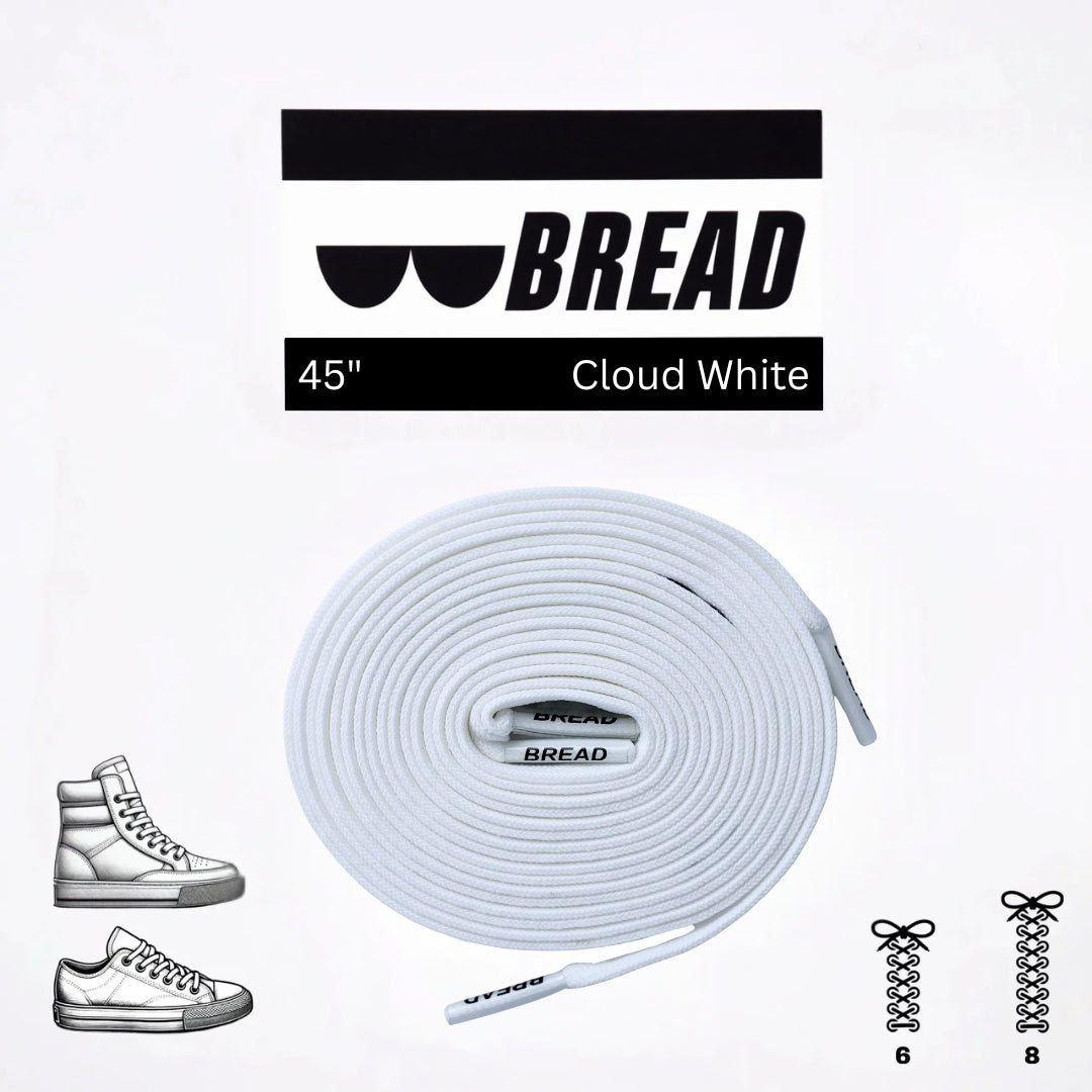 Bread Stretcy Laces - Cloud White
