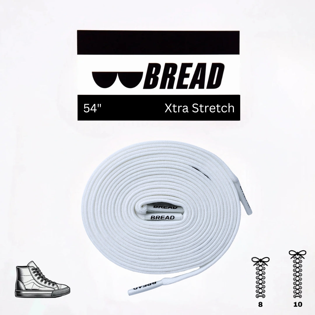 Bread Stretcy Laces - Cloud White