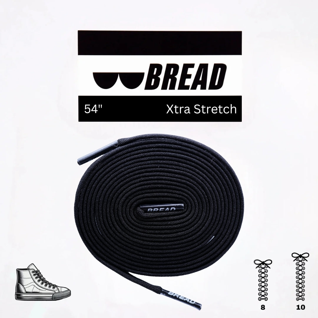 Bread Stretchy Laces - Shadow Black