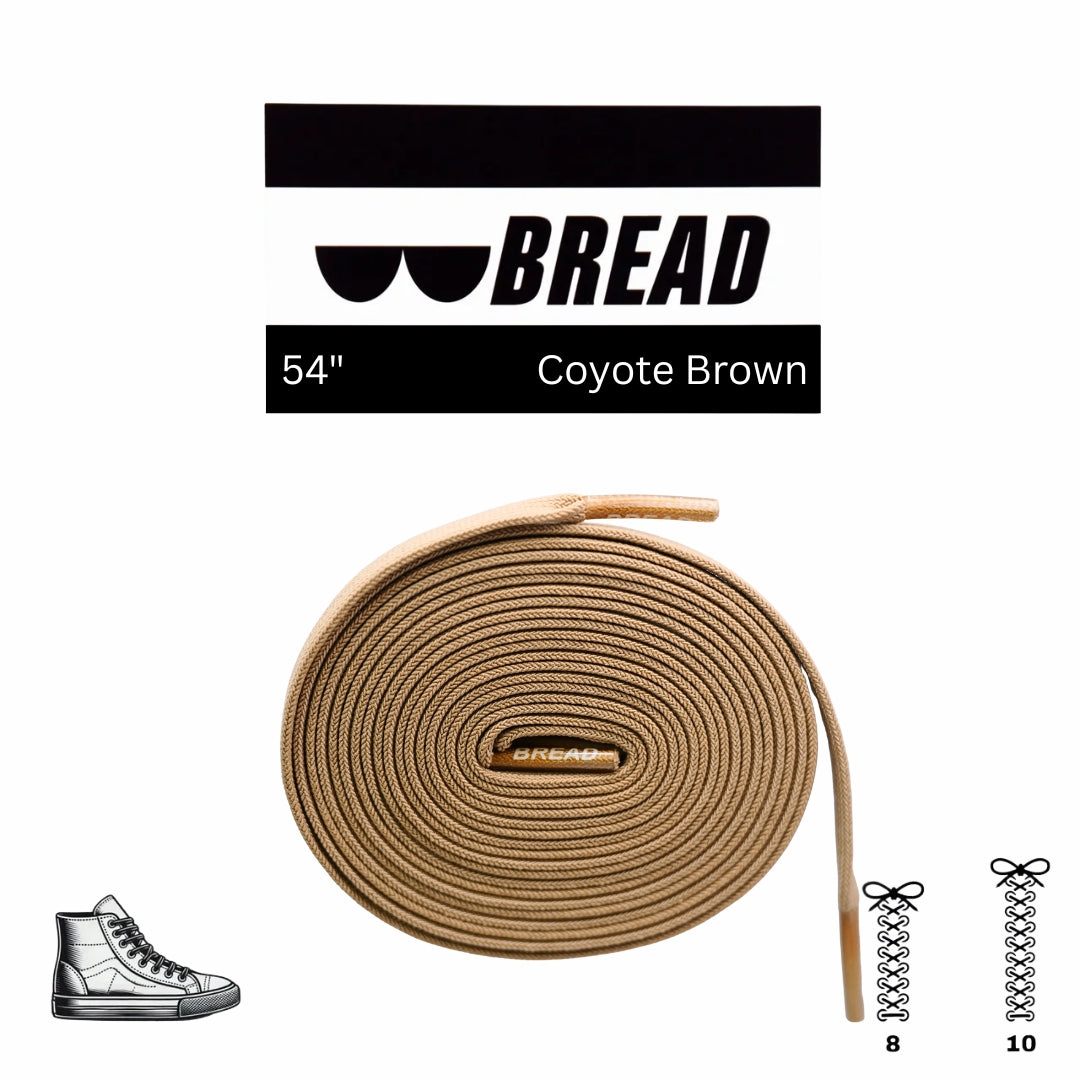 Bread Stretchy Laces - Coyote Brown