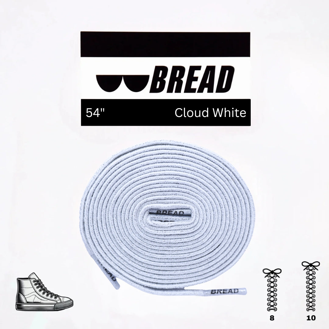 Bread Stretcy Laces - Cloud White