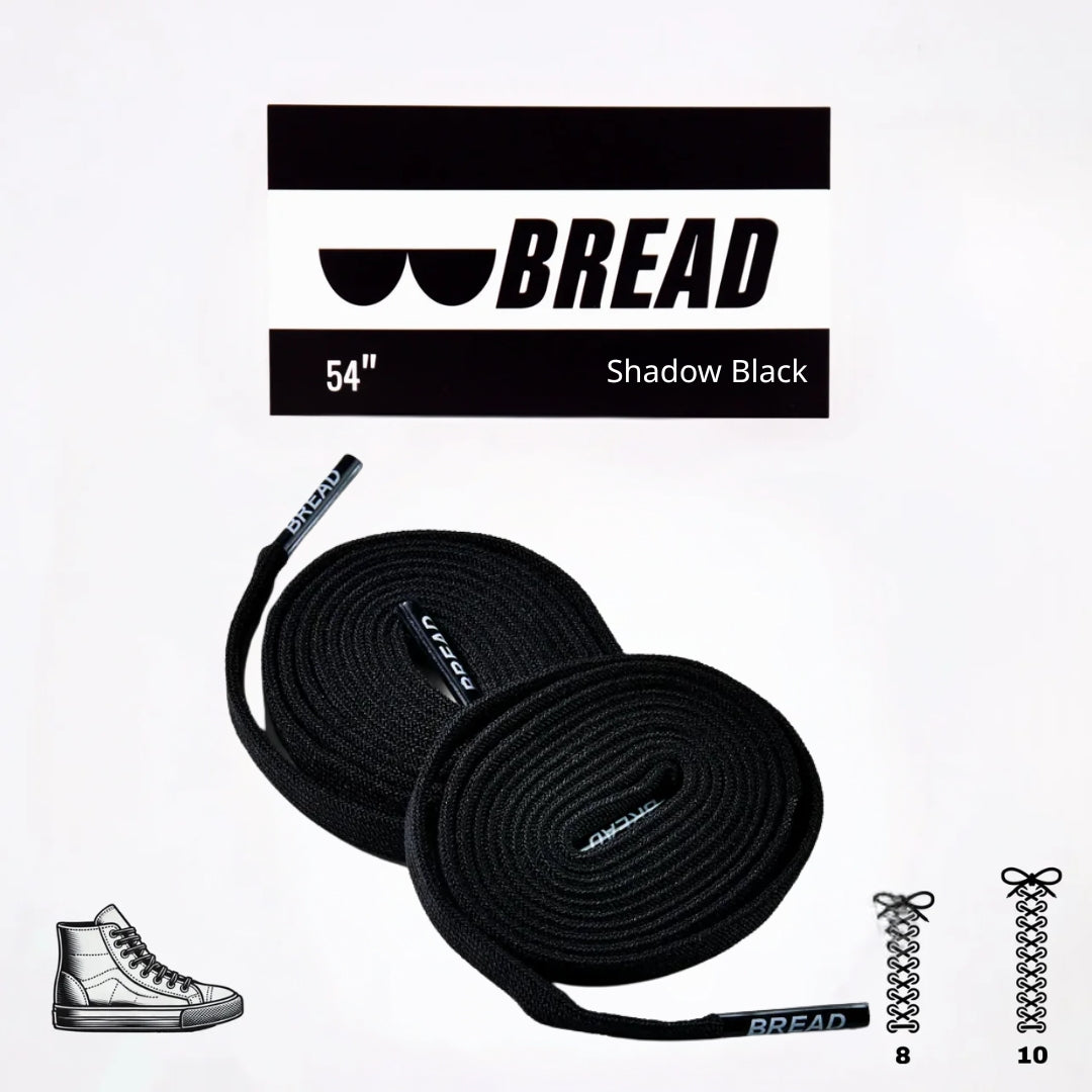 Bread Stretchy Laces - Shadow Black