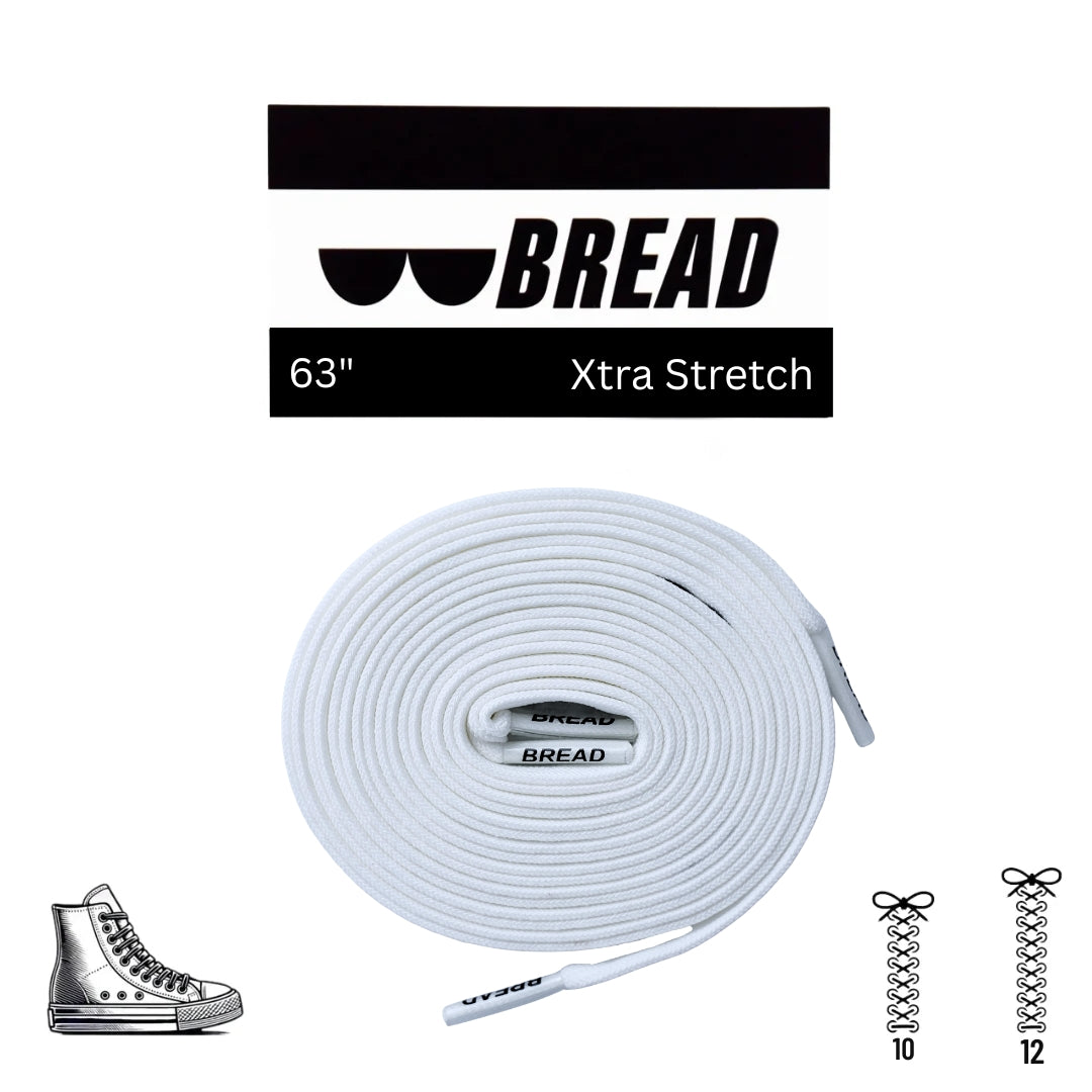 Bread Stretcy Laces - Cloud White