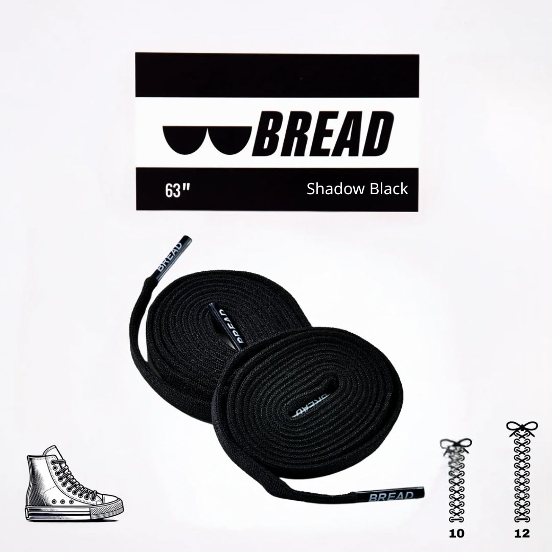Bread Stretchy Laces - Shadow Black