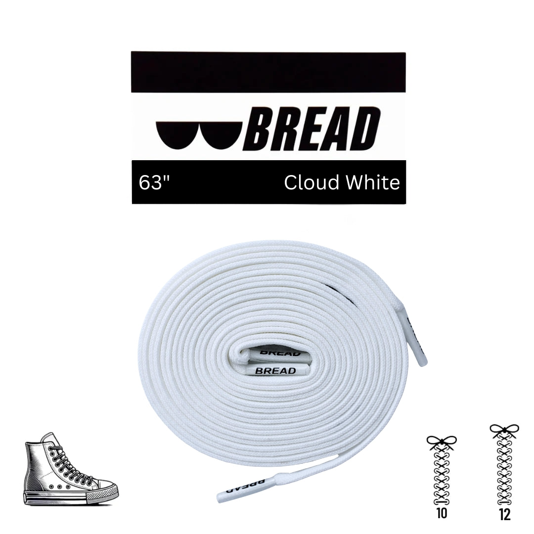 Bread Stretcy Laces - Cloud White
