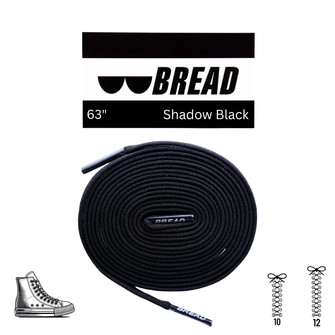 Bread Stretchy Laces - Shadow Black