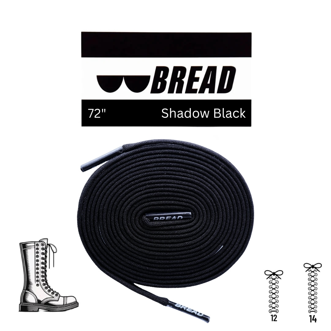 Bread Stretchy Laces - Shadow Black