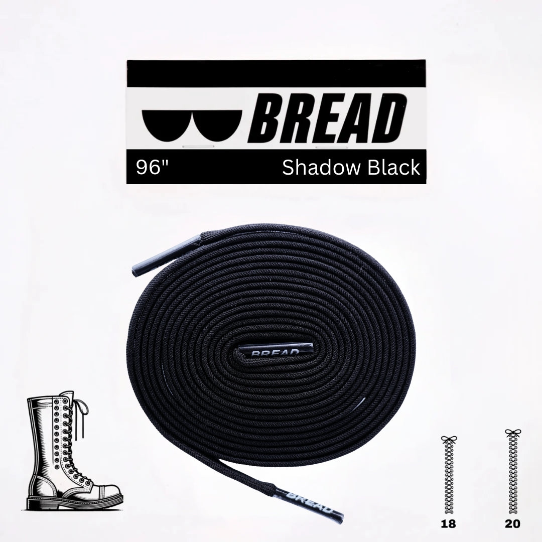 Bread Stretchy Laces - Shadow Black