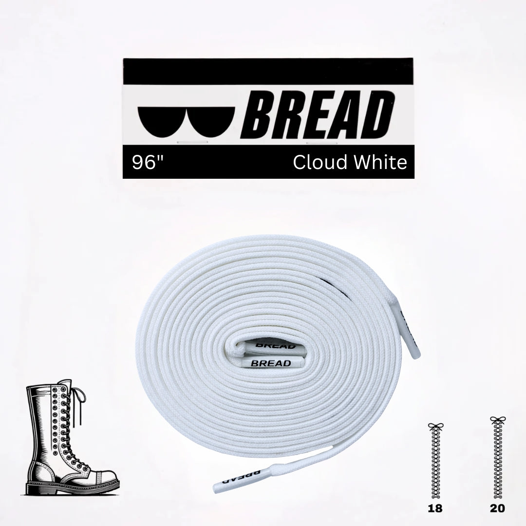 Bread Stretcy Laces - Cloud White